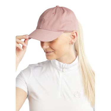 Gorra de algodón MoBea con bordado de logo tono sobre tono Blush Montar Gorra de algodón MoBea con bordado de logo tono sobre tono Blush Montar