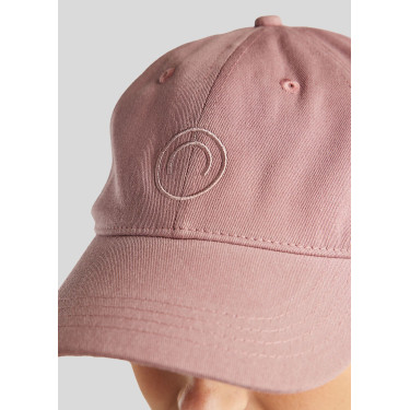 Gorra de algodón MoBea con bordado de logo tono sobre tono Blush Montar Gorra de algodón MoBea con bordado de logo tono sobre tono Blush Montar