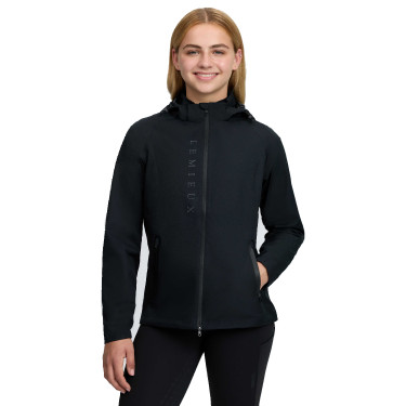 Chaqueta impermeable Tessa para joven jinete negra LeMieux