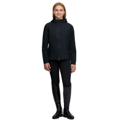 Chaqueta impermeable Tessa para joven jinete negra LeMieux