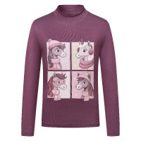 Camiseta infantil Imperial Riding Enjoy Frosty Malva oscuro Negro