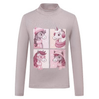 Camiseta infantil Imperial Riding Enjoy Frosty Malva oscuro Negro