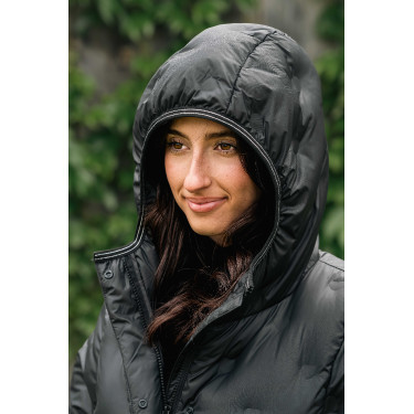 Chaqueta ecuestre acolchada mujer Equithème “Je t’aime”