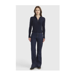 Polo ecuestre mujer manga larga Harcour Celeste | Equi-Clic Polo ecuestre mujer manga larga Harcour Celeste | Equi-Clic
