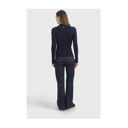 Polo ecuestre mujer manga larga Harcour Celeste | Equi-Clic Polo ecuestre mujer manga larga Harcour Celeste | Equi-Clic