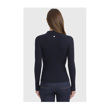 Polo ecuestre mujer manga larga Harcour Celeste | Equi-Clic Polo ecuestre mujer manga larga Harcour Celeste | Equi-Clic
