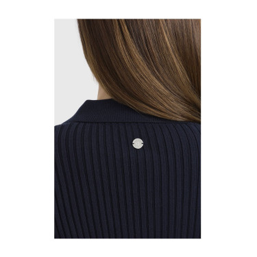 Polo ecuestre mujer manga larga Harcour Celeste | Equi-Clic Polo ecuestre mujer manga larga Harcour Celeste | Equi-Clic