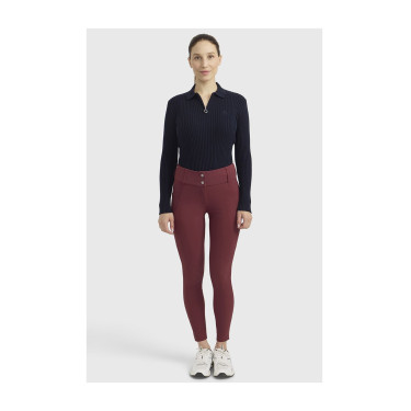 Polo ecuestre mujer manga larga Harcour Celeste | Equi-Clic Polo ecuestre mujer manga larga Harcour Celeste | Equi-Clic