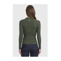 Polo ecuestre mujer manga larga Harcour Celeste | Equi-Clic