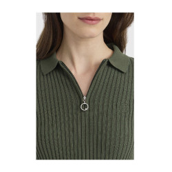 Polo ecuestre mujer manga larga Harcour Celeste | Equi-Clic