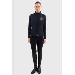 Chaleco sin mangas Harcour Quickstara Reversible Mujer CSIO La Baule Marino / marinera cielo Azul marino