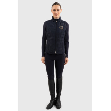 Chaleco sin mangas Harcour Quickstara Reversible Mujer CSIO La Baule Marino / marinera cielo Azul marino