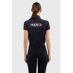Polo ecuestre mujer Harcour Fuega France – Equi‑clic