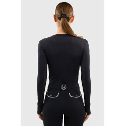 Camiseta de manga larga Harcour Bluvea para mujer Marino Azul marino