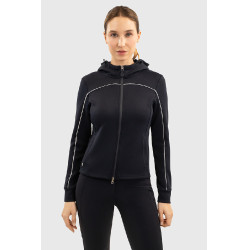 Sudadera de equitación mujer Harcour Bryssea con cremallera