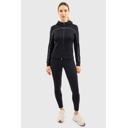 Sudadera de equitación mujer Harcour Bryssea con cremallera