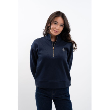 Sudadera con cremallera Harcour x Versailles Louise Marino Azul marino
