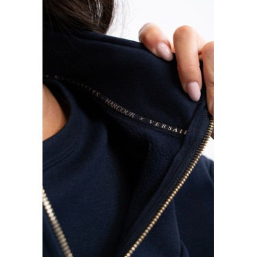 Sudadera con cremallera Harcour x Versailles Louise Marino Azul marino