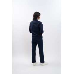 Sudadera con cremallera Harcour x Versailles Louise Marino Azul marino