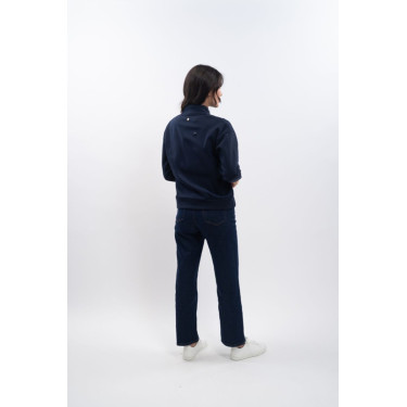 Sudadera con cremallera Harcour x Versailles Louise Marino Azul marino