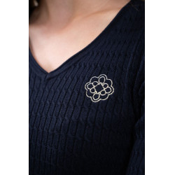 Jersey ecuestre V-neck Harcour x Versailles mujer Jersey ecuestre V-neck Harcour x Versailles mujer