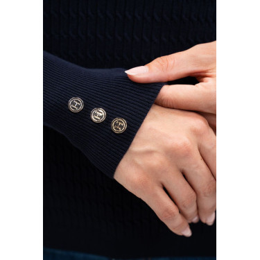 Jersey ecuestre V-neck Harcour x Versailles mujer Jersey ecuestre V-neck Harcour x Versailles mujer