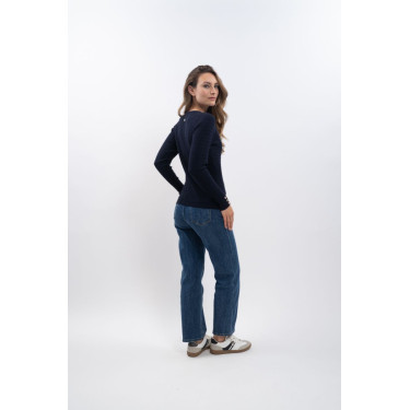 Jersey ecuestre V-neck Harcour x Versailles mujer Jersey ecuestre V-neck Harcour x Versailles mujer