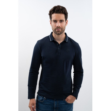 Polo de equitación hombre manga larga Harcour Polo de equitación hombre manga larga Harcour