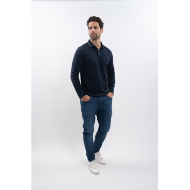 Polo de equitación hombre manga larga Harcour Polo de equitación hombre manga larga Harcour