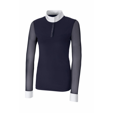 Camiseta de competición de malla de manga larga Pikeur mujer