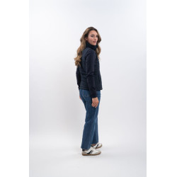 Chaleco acolchado sin mangas Harcour x Versailles Leonie Marino Azul marino