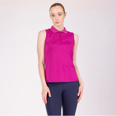 Polo técnico sin mangas React Shires Aubrion Fucsia Rosa Polo técnico sin mangas React Shires Aubrion Fucsia Rosa