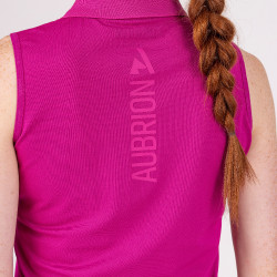 Polo sin mangas de equitación técnica Aubrion React