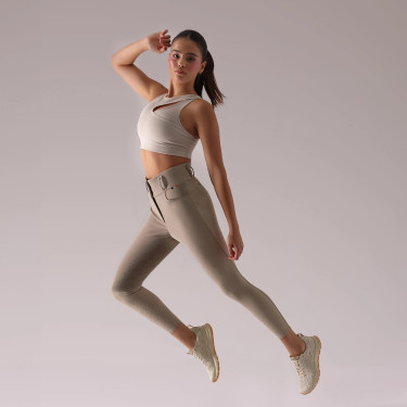 Mallas de equitación Optima Pro Aubrion mujer | agarre silicona