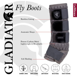 Protectores anti moscas LeMieux Gladiator Mesh Protectores anti moscas LeMieux Gladiator Mesh