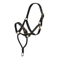 Cabezada de control Shires Arma Negro