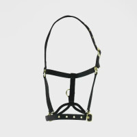 Cabezada de control Shires Arma Negro