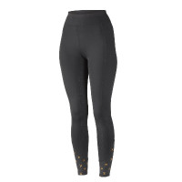 Leggings de equitación de invierno Porter para niña Shires Aubrion Negro azabache