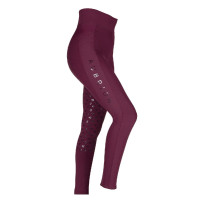 Leggings de equitación Eltar joven jinete Shires Aubrion Negro cereza