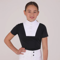 Camisa de concurso Optima MX joven jinete Shires Aubrion Negro