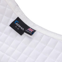 Manta de silla numerada Shires Arma Blanco