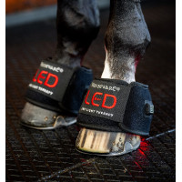 Mini vendas de terapia con luz roja LED Horseware Lote de 4 Negro / negro