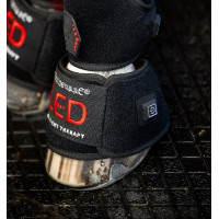 Mini vendas de terapia con luz roja LED Horseware Lote de 4 Negro / negro