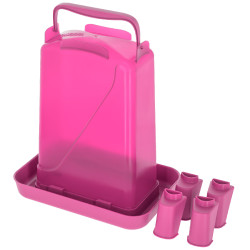 Bebedero de plástico con patas
