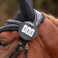 Portanúmeros redondos x4 Shires Velociti Negro