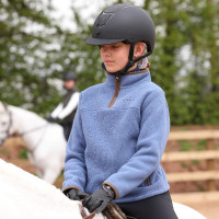 Forro polar de media cremallera Core jinete joven Shires Aubrion Azul