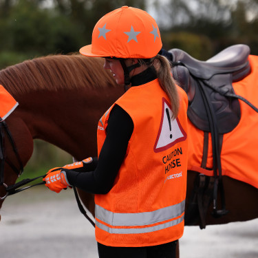 Chaleco reflectante equitación Shires Equi-Flector