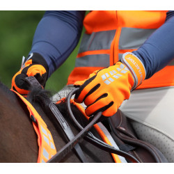 Guantes de equitación alta visibilidad Shires Equi-Flector Guantes de equitación alta visibilidad Shires Equi-Flector