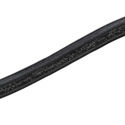 Frontal de strass negro para brida de equitación Shires