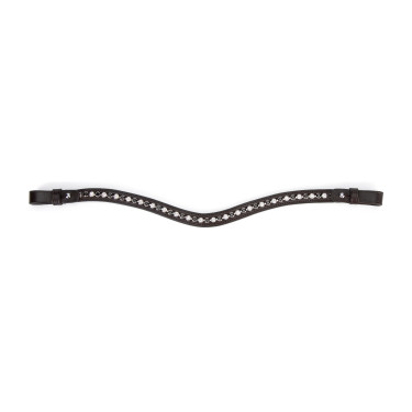 Frontal de strass negro Shires Velociti Gara Castaño Marr&amp;amp;amp;oacute;n